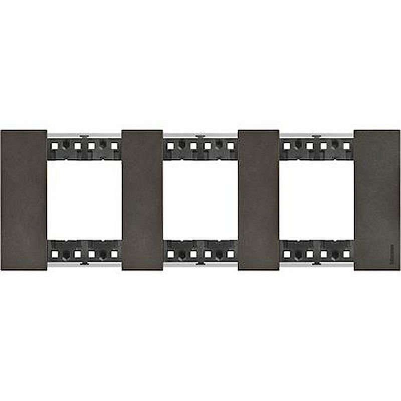 Plaque de finition Living Now Collection Les Noirs 3x2 modules - Acier Space