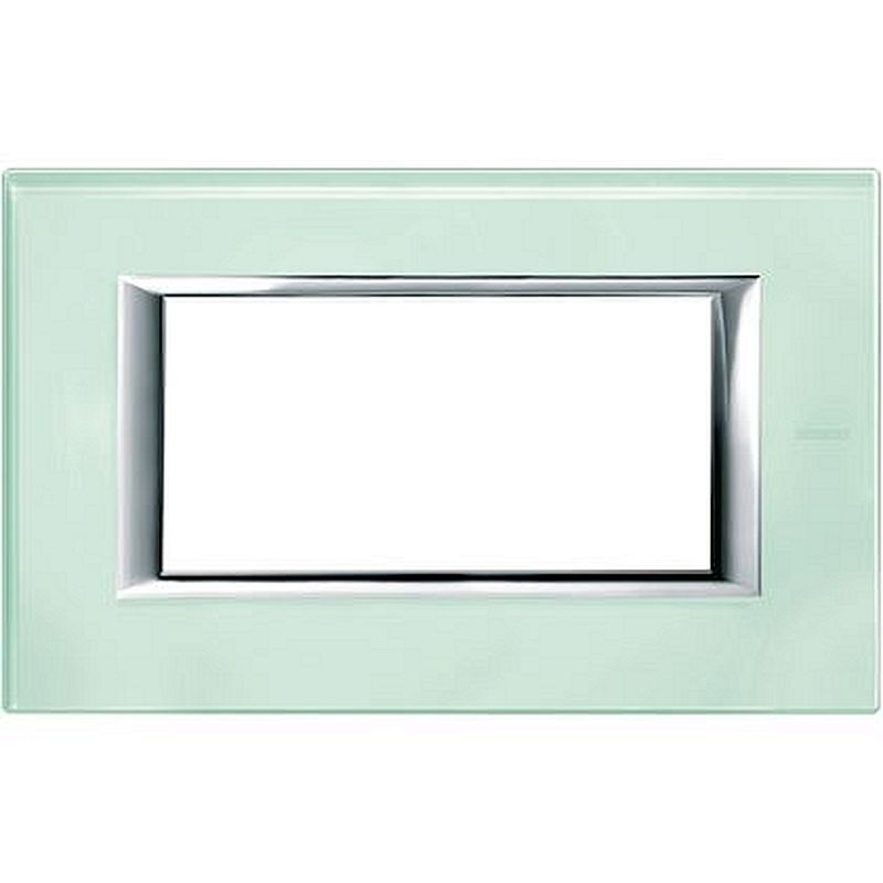 Plaque rectangulaire Axolute Verre 4 modules - Cristal