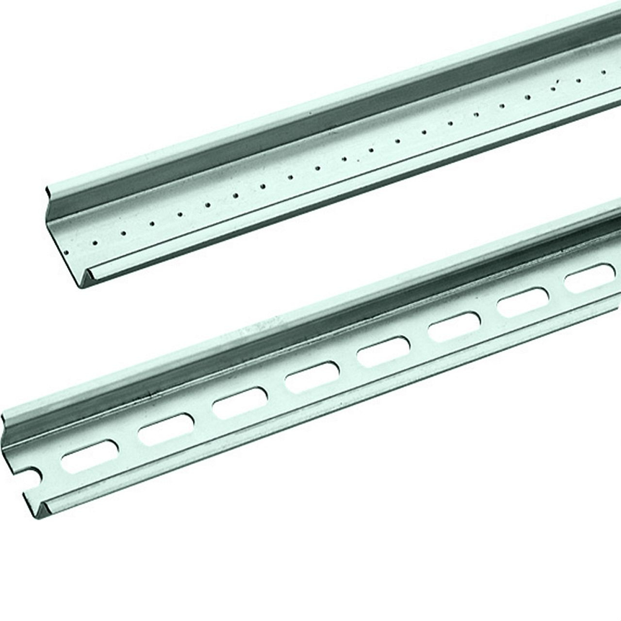 Rail Din symétrique électrozingué bichromaté prof 15mm l 25mm long 2m