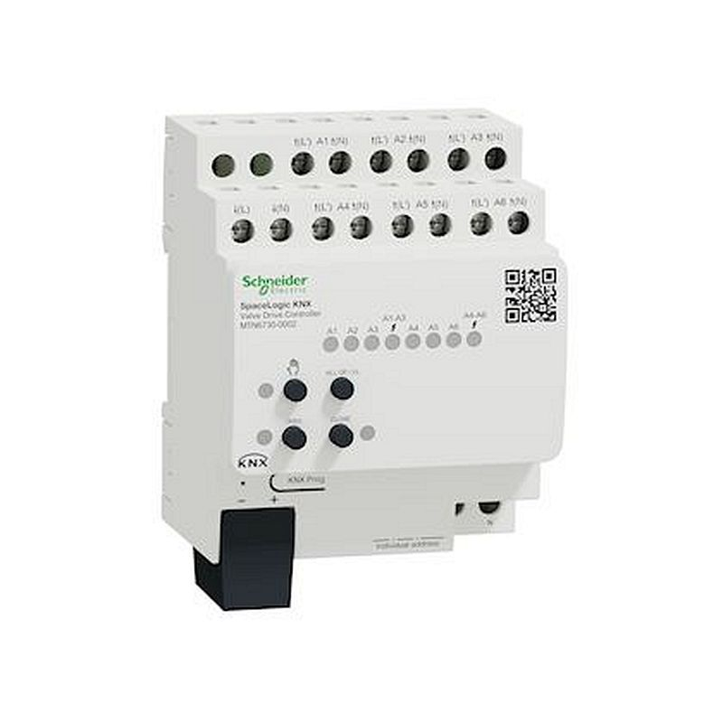 SpaceLogic KNX - chauffage et refroidissement - 6 sorties servomoteurs 230/24v