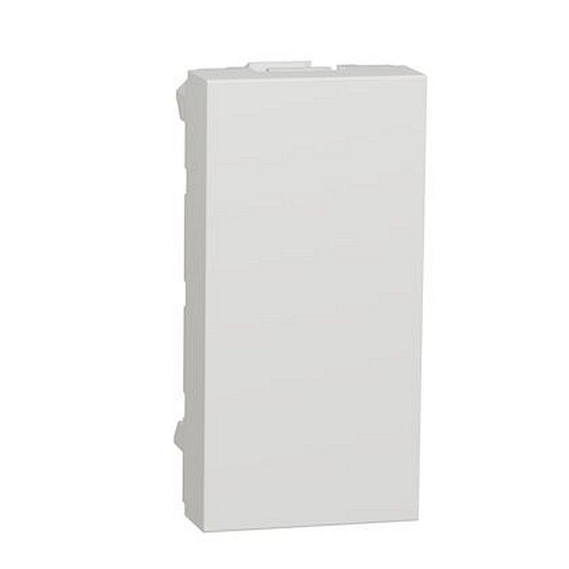 Unica - obturateur - 1 module - Blanc - mécanisme seul