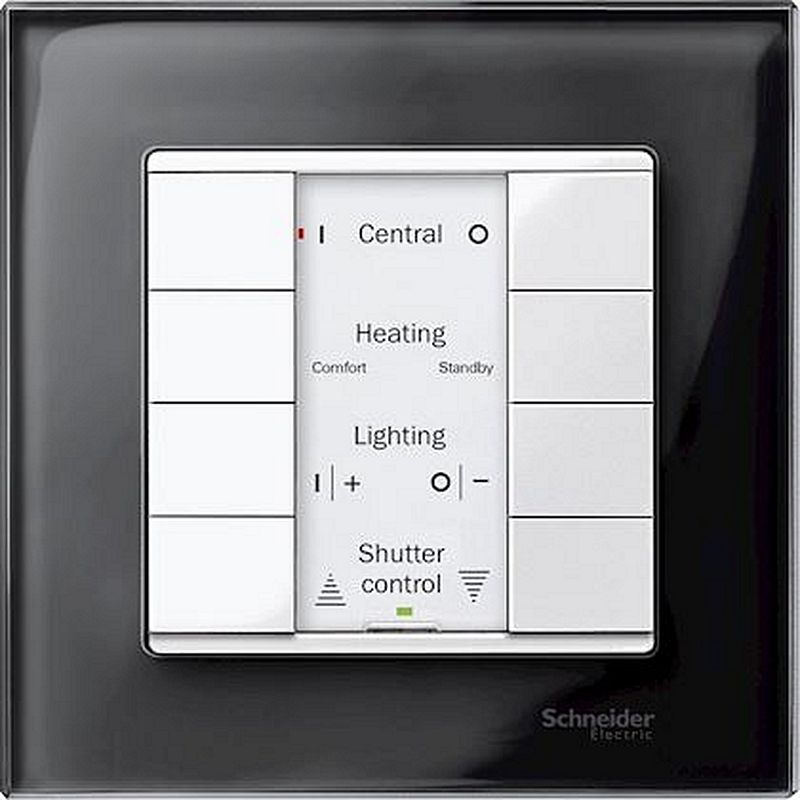 KNX M-Plan - commande multifonction - 8 BP - blanc polaire brillant