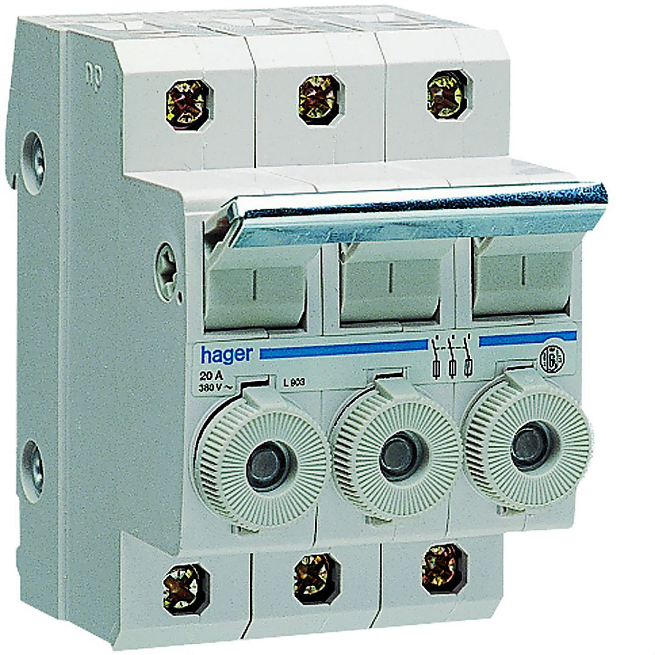 Porte-fusible combiné 3P 20A 380V L31 3M avec cartouche