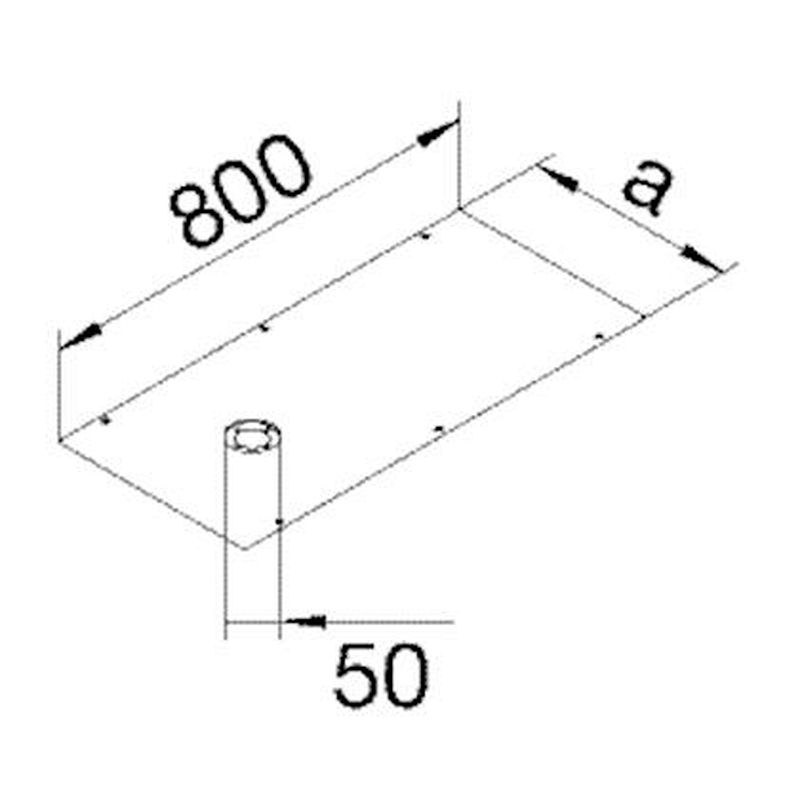 Couvercle BKW150 avec perfo. 50mm