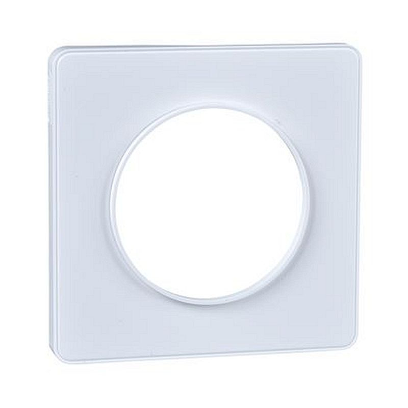 Odace Touch - plaque de finition 1 poste - Blanc RAL9003