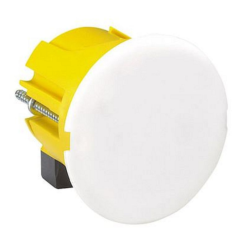 Boîte luminaire Batibox cloisons sèches avec couvercle de finition pour applique