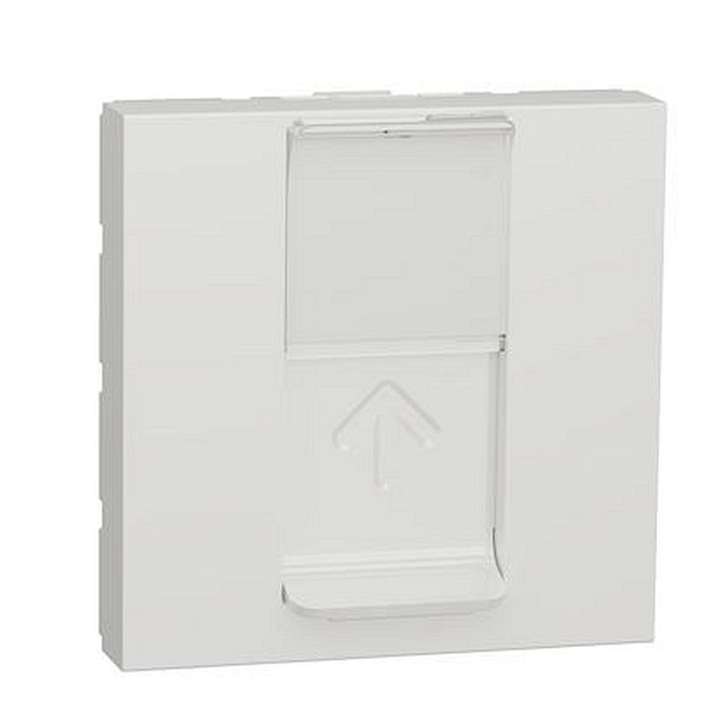 Unica - prise pour 1 RJ45 Keystone/Systimax - 2 mod Blanc - méca seul