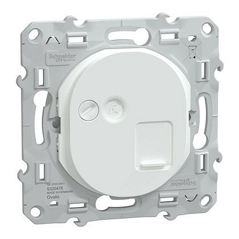 Ovalis - prise RJ45 - cat.6 STP - réseaux VDI - grade 3 - Blanc