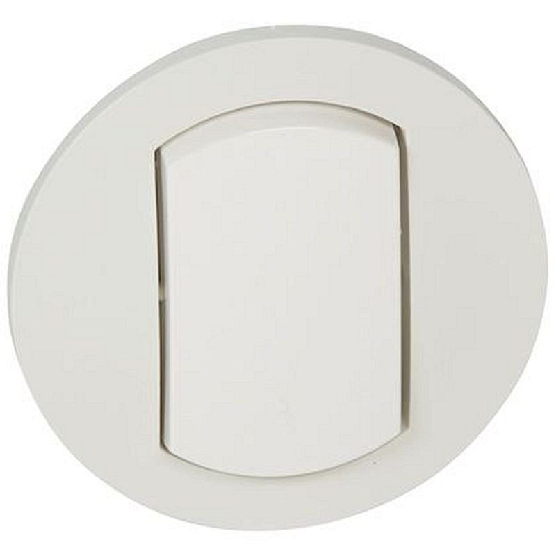 Enjoliveur simple Céliane IP44 pour référence 067001 ou 067031 - Blanc