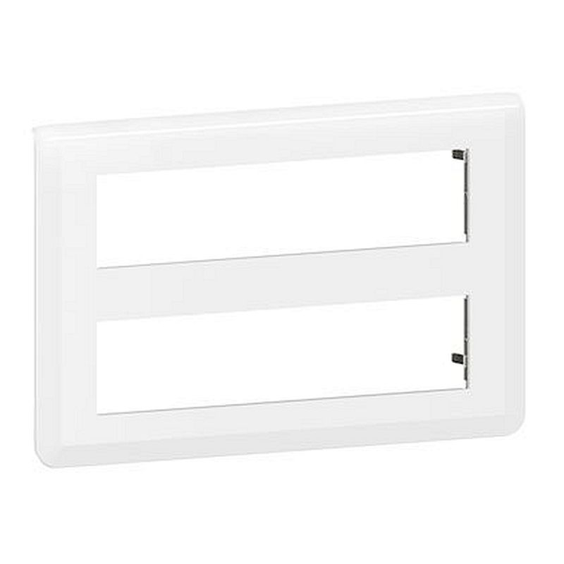 Plaque de finition Mosaic pour 2x8 modules blanc