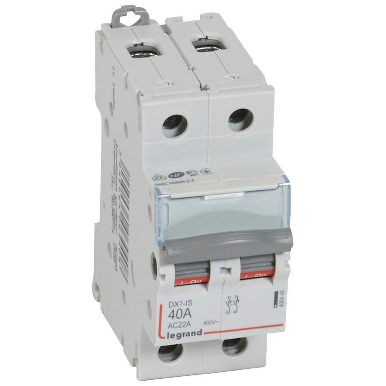 Interrupteur-sectionneur DX³-IS 2P 400V~ - 40A - 2 modules