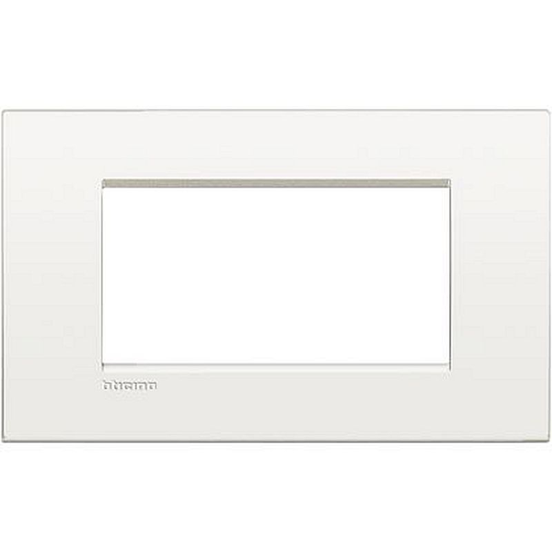 Plaque Livinglight Air Neutre 4 modules - Blanc pur