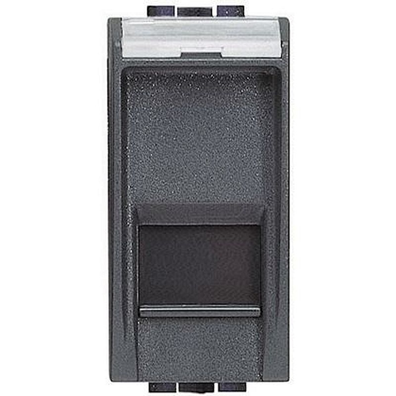 Prise RJ45 Livinglight catégorie5e UTP - Anthracite - 1 module