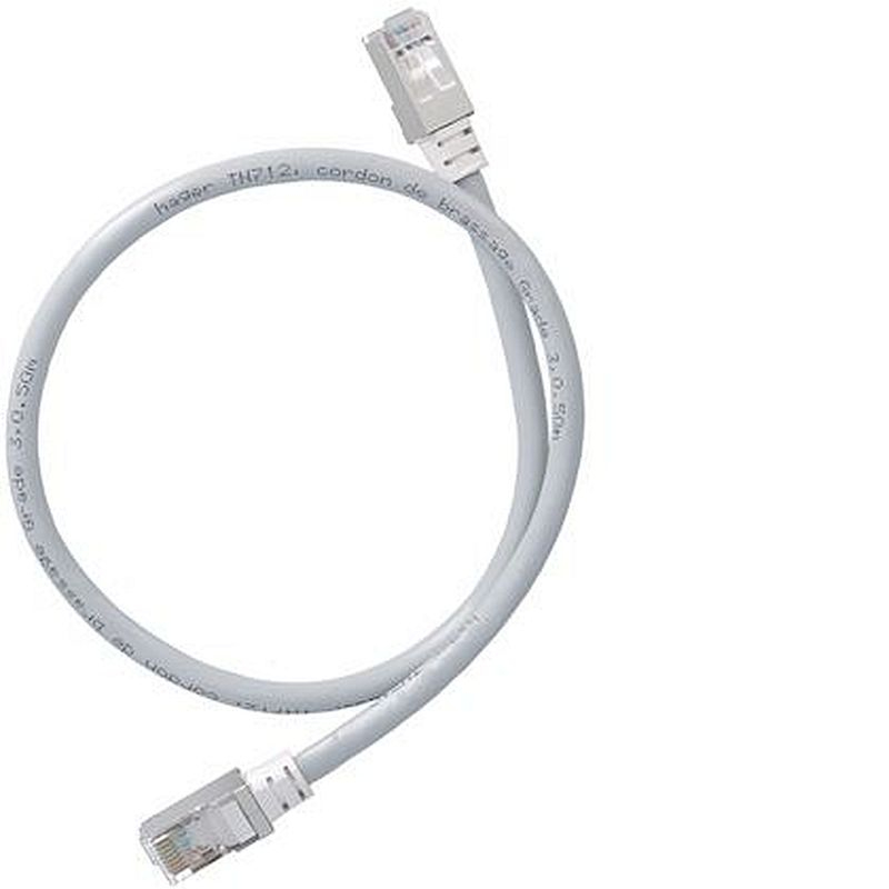 Cordon de brassage RJ45/RJ45 Grade 3 longueur 0.50m