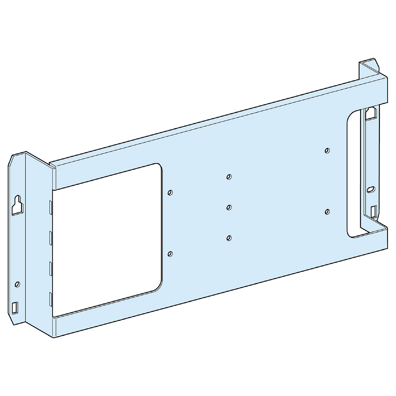 PrismaSeT G Active - Platine NSX250 Vigi-horiz.-fixe-cde maneton-L600-RAL9003