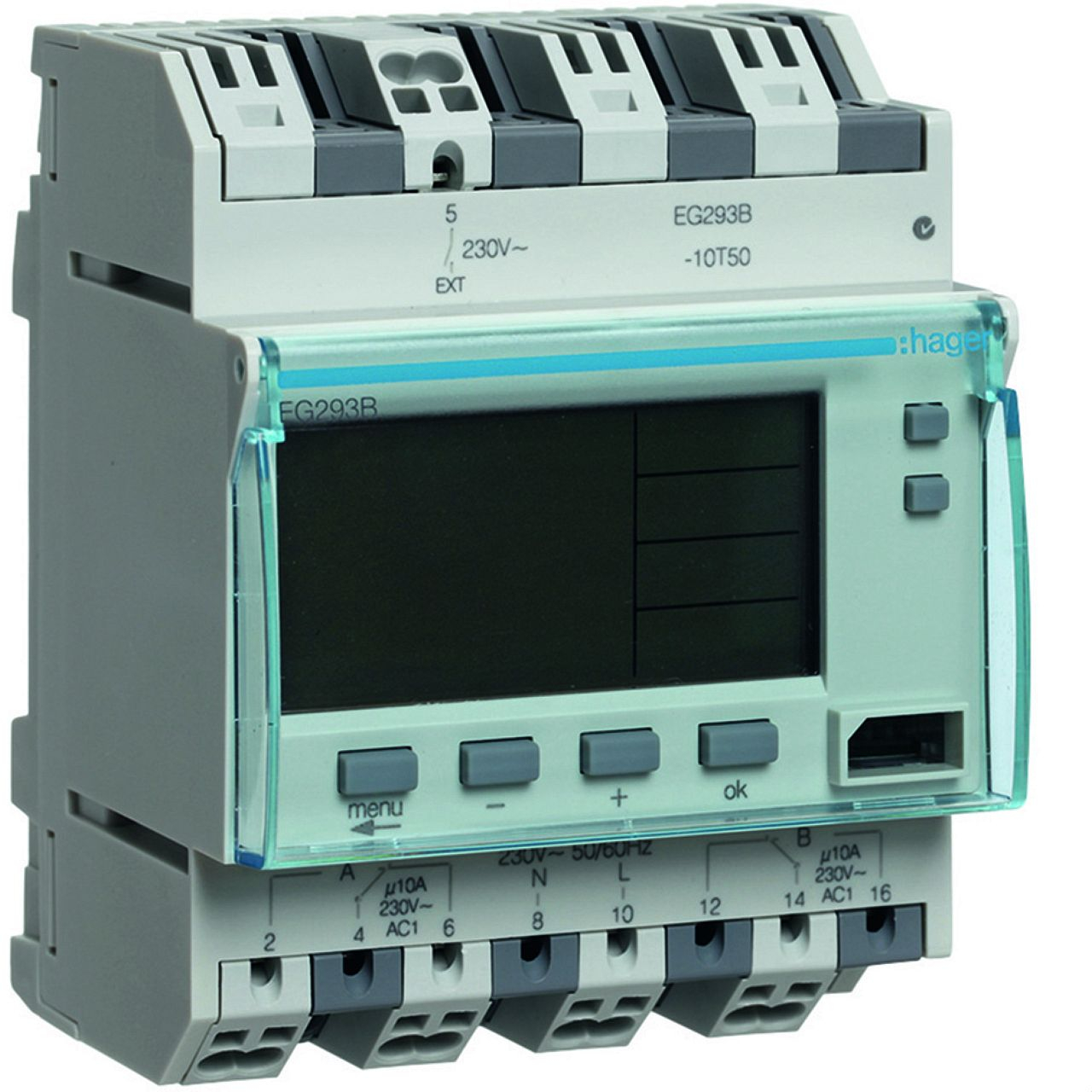 Programmateur annuel 2 voies, digital, 4 modules