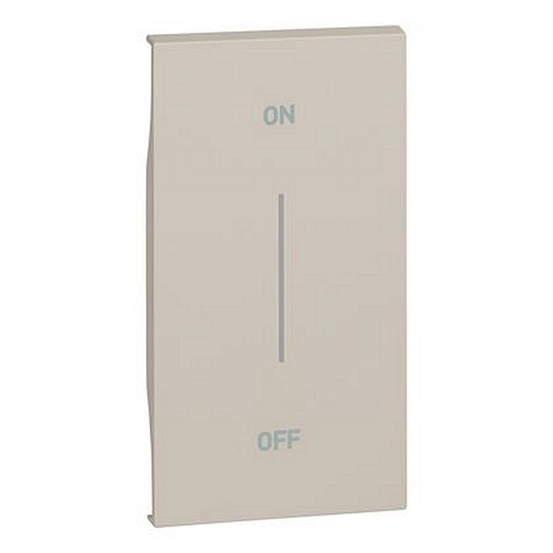 Enjoliveur Living Now avec marquage ON/OFF MyHOME_Up 2 modules - sable