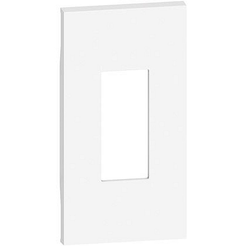 Plastron de finition Living Now pour prise RJ45 2 modules - blanc