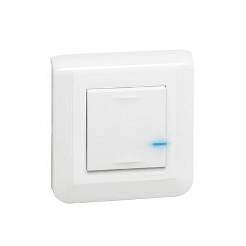 Interrupteur variateur connecté Mosaic with Netatmo sans neutre 5W à 300W -blanc