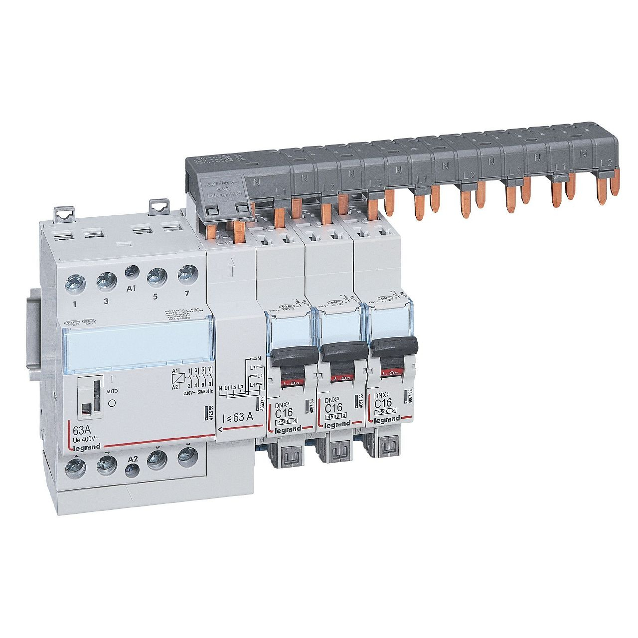 Peigne d'alimentation 4P tête de groupe HX³ horizontal optimisé - 6 modules