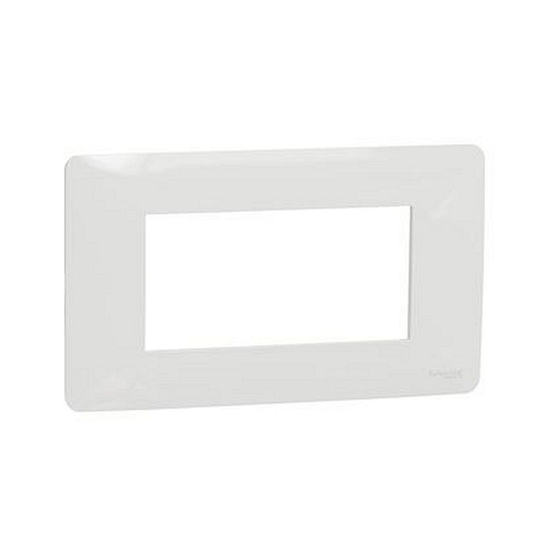 Unica Studio - plaque de finition - Blanc - 4 modules