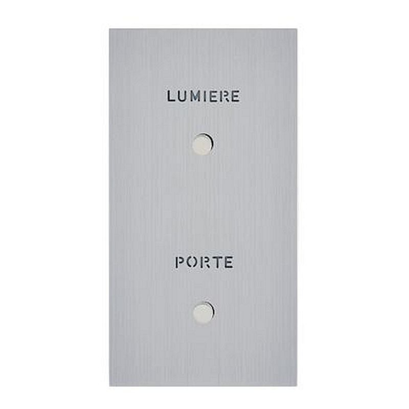 Art d'Arnould univers Epure guichet lum - marquages Porte/Lumière - acier brossé