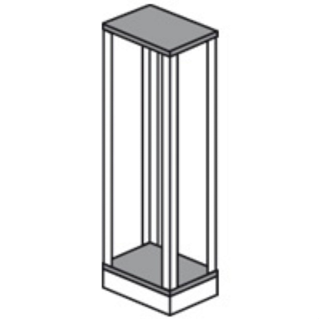 Toit-base pour gaine à câbles XL³4000 - profondeur 475mm et largeur 475mm