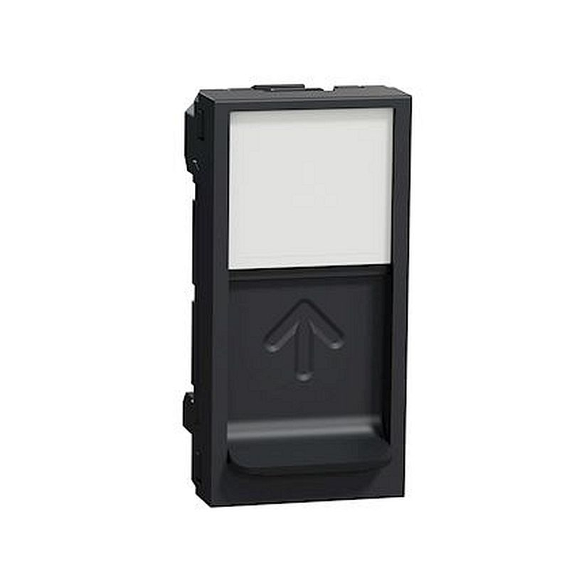 Unica - prise pour 1 RJ45 Keystone/Systimax - 1 mod - Anthracite - méca seul