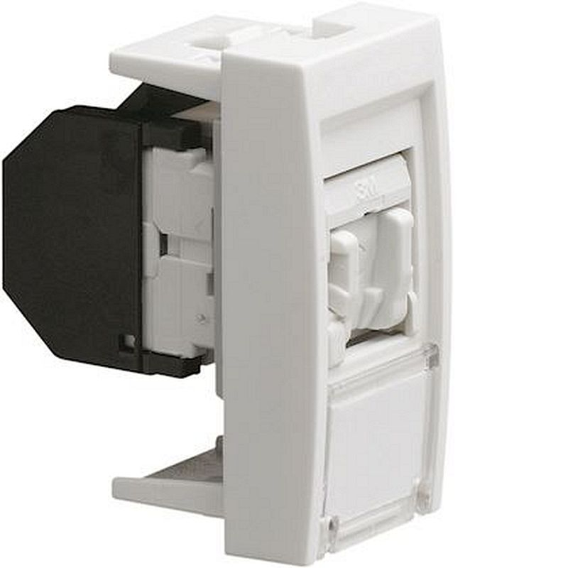 Systo prise RJ45 catégorie 5e FTP pour Grade1 1 module Blanc