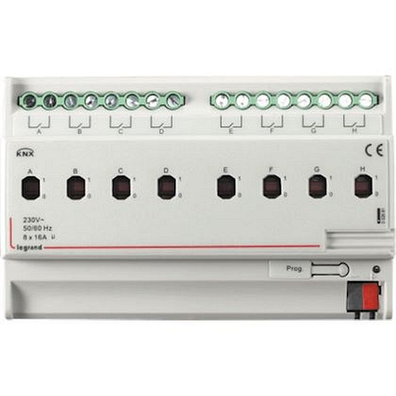 Contrôleur BUS KNX ON OFF et 8 sorties 16A - 8 modules DIN