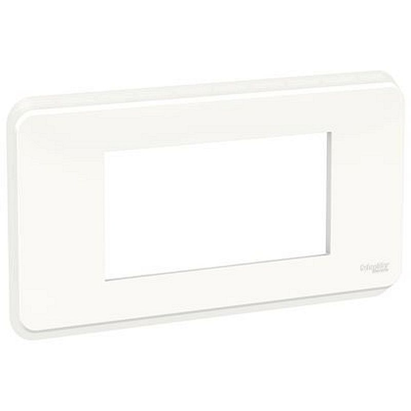 Unica Pro - plaque de finition - Blanc - 4 modules